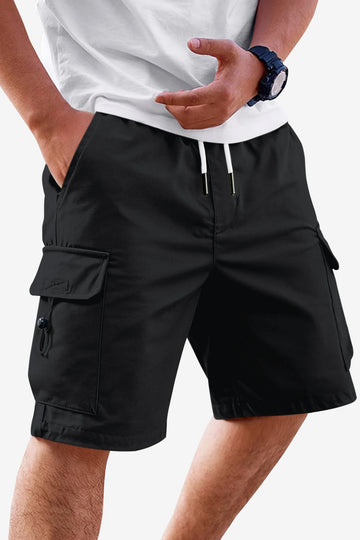 Runcati Black Cargo Shorts