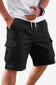 Runcati Black Cargo Shorts