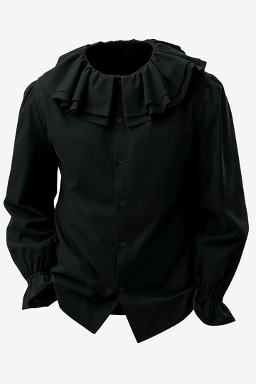 Runcati Black Medieval Pirate Shirt