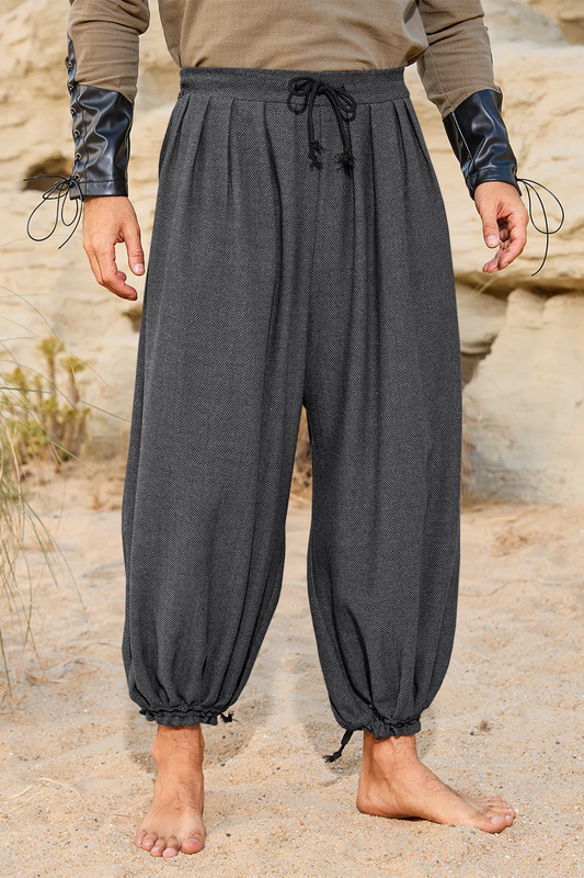 Runcati Dark Grey Medieval Harem Pants