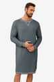 Runcati  Dark Grey Mens Comfy Sleep Nightshirt