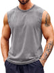 Runcati Gray Athletic Sleeveless T-Shirts