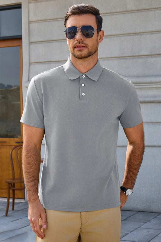 Runcati Grey Mens Polo Shirts
