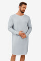 Runcati  Light Grey Mens Comfy Sleep Nightshirt