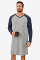 Runcati  Light Grey V Neck Sleep Shirt