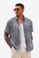 Runcati Men's Grey Casual Summer Shirts