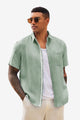 Runcati Men's Olive Green Casual Summer Shirts