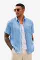 Runcati Men's Sky Blue Casual Summer Shirts