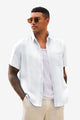 Runcati Men's White Casual Summer Shirts