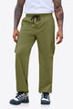 Runcati Mens Army Green Cargo Pants