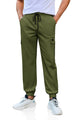 Runcati Mens Army Green Cargo Pants