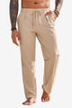 Runcati Mens Beige Casual Pants