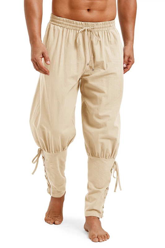 Runcati Mens  Beige Costume Pants