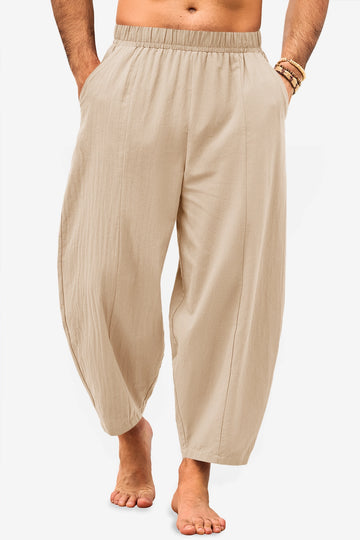 Runcati Mens Beige Harem Pants