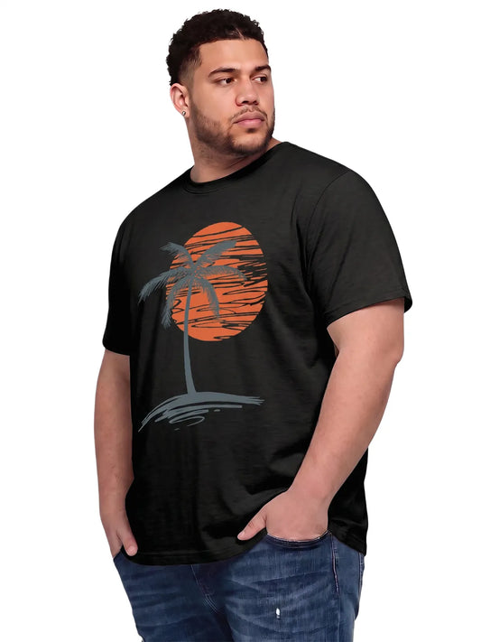 Runcati Mens Black Big and Tall Shirts