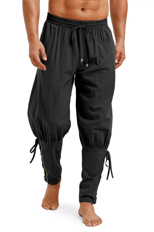 Runcati Mens Black Costume Pants
