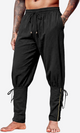 Runcati Mens Black Costume Pants
