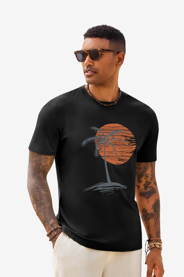 Runcati Mens Black Short Sleeve T-Shirts