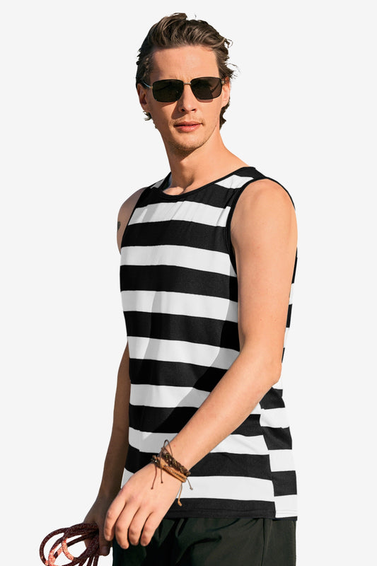 Runcati Mens Black Workout Tank Tops