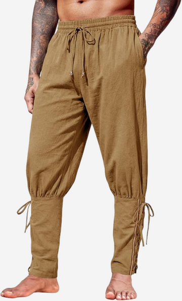 Runcati Mens Brown Costume Pants