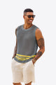 Runcati Mens Dark Grey Sleeveless Tank Tops