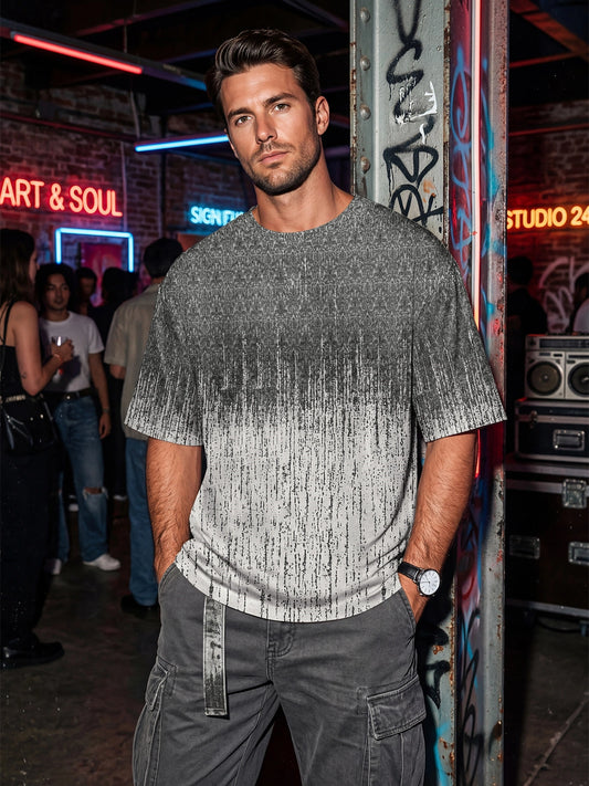 Runcati Mens Grey Oversized T Shirt