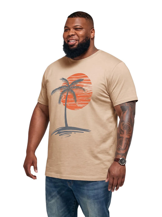 Runcati Mens Khaki Big and Tall Shirts