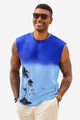 Runcati Mens Light Blue Graphic Tank Tops
