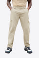 Runcati Mens Light Khaki Cargo Tactical Pants