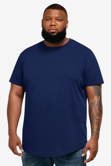 Runcati Mens Navy Crew Neck Casual T-Shirt