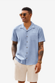 Runcati Mens Sky Blue Button Down Shirt