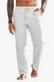 Runcati Mens White Casual Pants