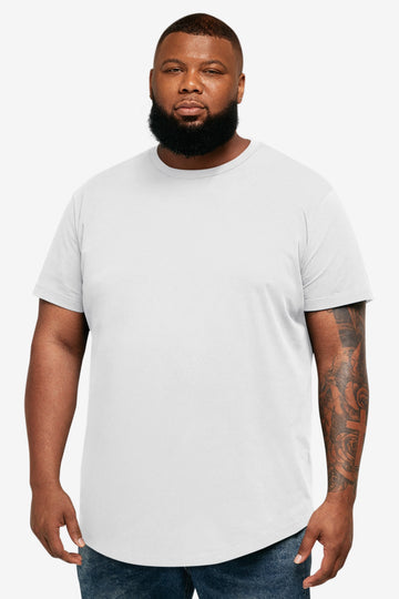 Runcati Mens White Crew Neck Casual T-Shirt