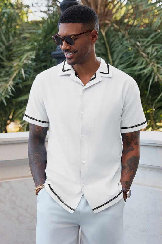 Runcati Mens White Short Sleeve Shirt