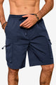 Runcati Navy Blue Cargo Shorts
