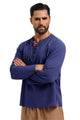 Runcati Navy Blue Renaissance Pirate Shirt
