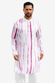 Runcati White Print Kaftan Shirt