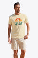 Runcati Mens Apricot Golf Tree Tee